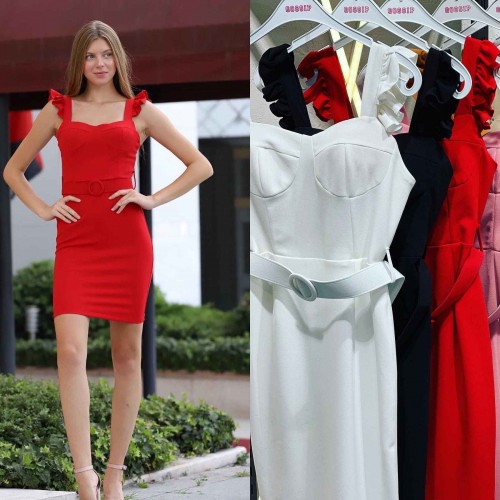 147054 TOPTAN PEMBE ELBİSE 147054 TOPTAN PEMBE ELBİSE toptan bayan giyim