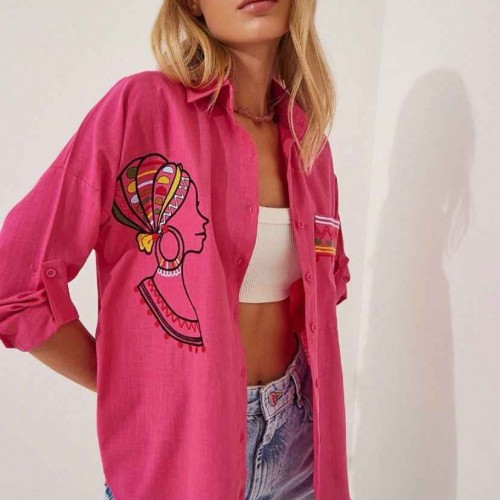 147077 TOPTAN PEMBE GÖMLEK 147077 TOPTAN PEMBE GÖMLEK toptan bayan giyim