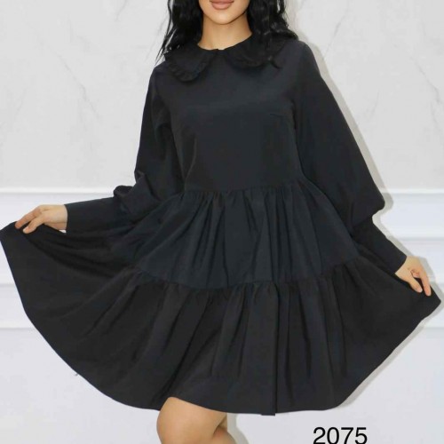 147438 TOPTAN SİYAH ELBİSE toptan bayan giyim