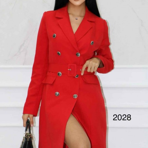 147444 TOPTAN KIRMIZI ELBİSE toptan bayan giyim