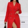 147444 TOPTAN KIRMIZI ELBİSE toptan bayan giyim