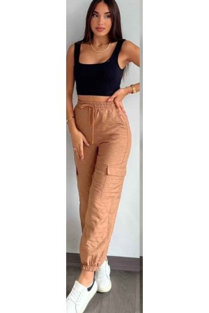 147835 camel TROUSERS