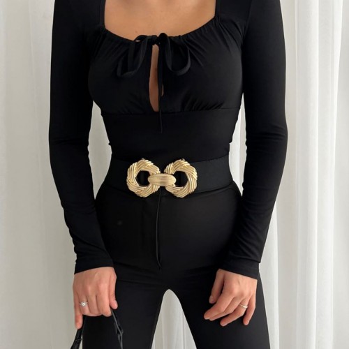 147975 TOPTAN SİYAH BLUZ toptan bayan giyim