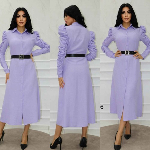 148403 TOPTAN LİLA ELBİSE toptan bayan giyim