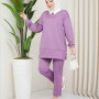 148744 TOPTAN LİLA PANTOLON TAKIM toptan bayan giyim