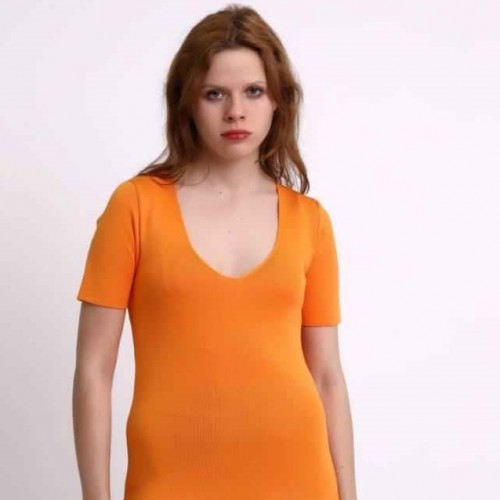 148961 TOPTAN TURUNCU BLUZ 148961 TOPTAN TURUNCU BLUZ toptan bayan giyim