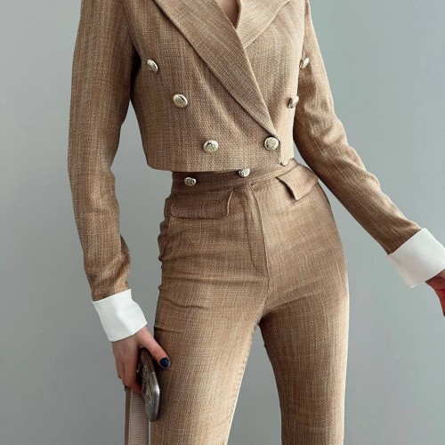 149240 TOPTAN VİZON PANTOLON TAKIM toptan bayan giyim