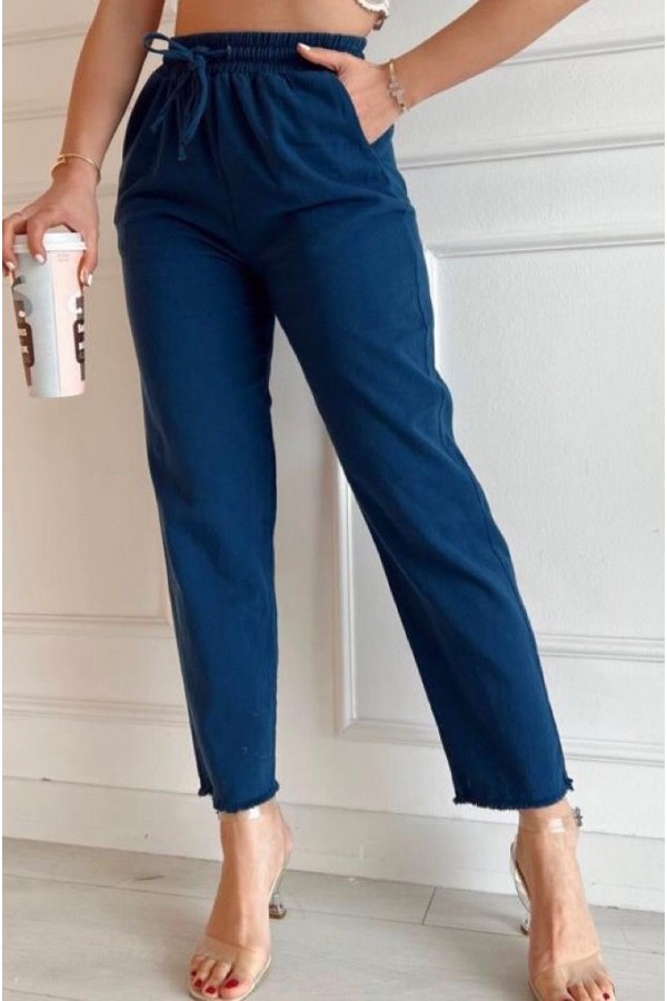 149995 Navy blue TROUSERS