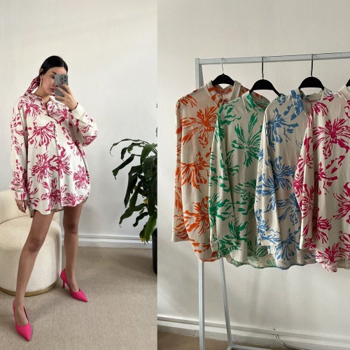 150528 TOPTAN FUŞYA GÖMLEK toptan bayan giyim