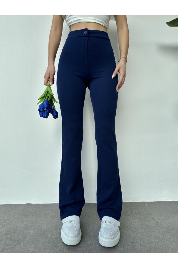 151414 Navy blue TROUSERS