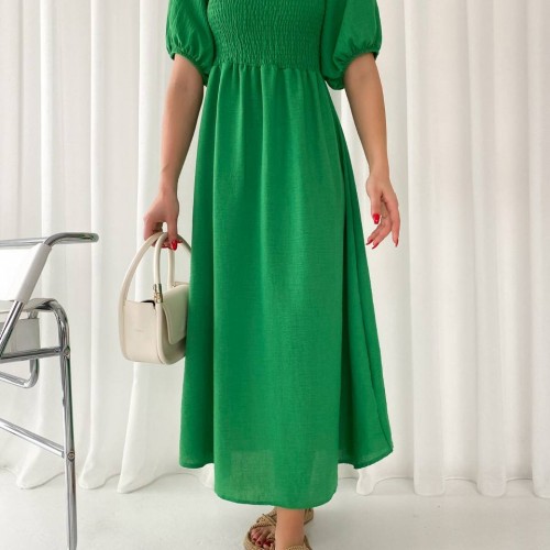 151562 TOPTAN YEŞİL ELBİSE 151562 TOPTAN YEŞİL ELBİSE toptan bayan giyim