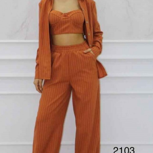 152076 TOPTAN KİREMİT PANTOLON TAKIM 152076 TOPTAN KİREMİT PANTOLON TAKIM toptan bayan giyim