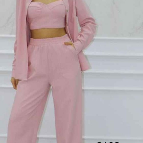 152078 TOPTAN PUDRA PANTOLON TAKIM toptan bayan giyim