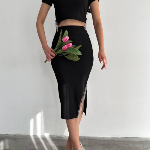 152463 TOPTAN SİYAH ETEK TAKIM 152463 TOPTAN SİYAH ETEK TAKIM toptan bayan giyim