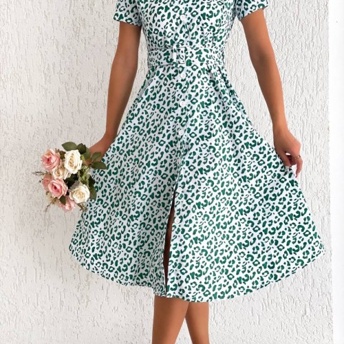 152477 TOPTAN DESENLİ ELBİSE toptan bayan giyim