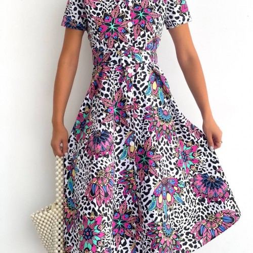 152480 TOPTAN DESENLİ ELBİSE 152480 TOPTAN DESENLİ ELBİSE toptan bayan giyim