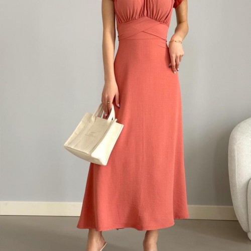 152789 TOPTAN PUDRA ELBİSE 152789 TOPTAN PUDRA ELBİSE toptan bayan giyim