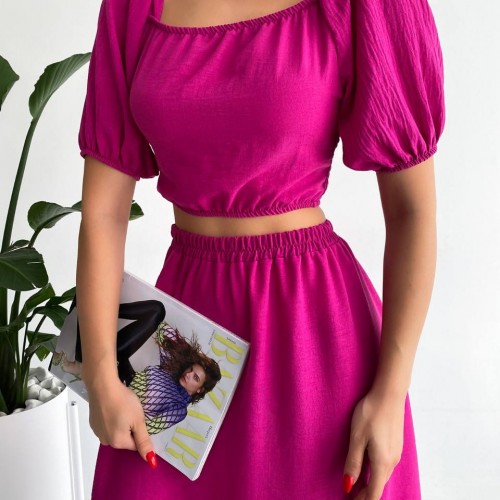 152836 TOPTAN MOR ETEK TAKIM toptan bayan giyim