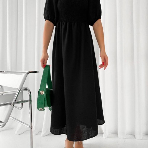 152844 TOPTAN SİYAH ELBİSE 152844 TOPTAN SİYAH ELBİSE toptan bayan giyim