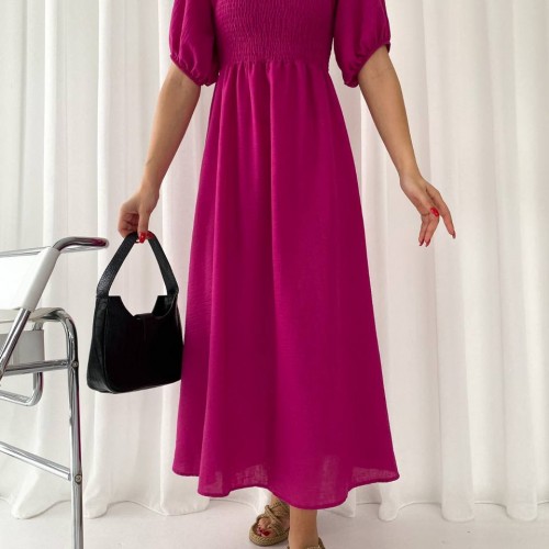 152848 TOPTAN FUŞYA ELBİSE 152848 TOPTAN FUŞYA ELBİSE toptan bayan giyim