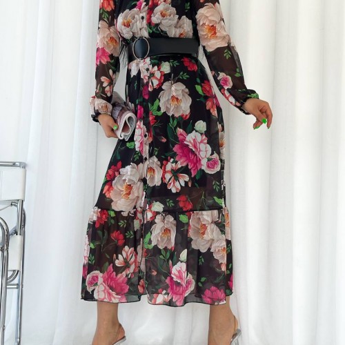 153332 TOPTAN DESENLİ ELBİSE 153332 TOPTAN DESENLİ ELBİSE toptan bayan giyim