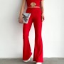 153342 TOPTAN KIRMIZI PANTOLON TAKIM toptan bayan giyim