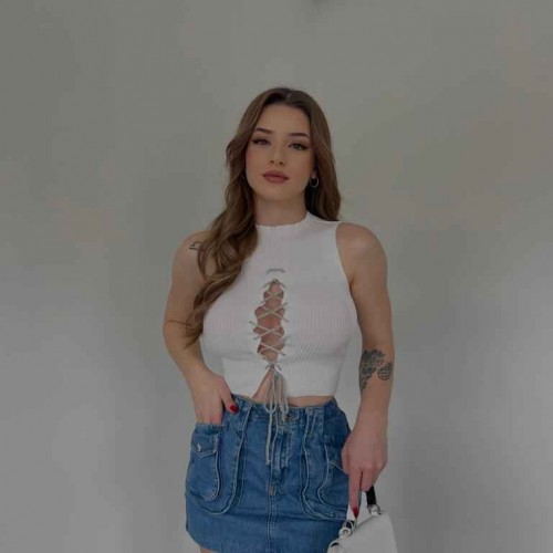 153592 TOPTAN BEYAZ BLUZ toptan bayan giyim