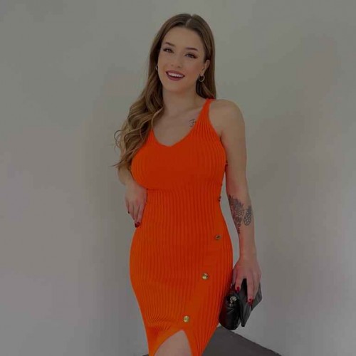 153598 TOPTAN TURUNCU ELBİSE 153598 TOPTAN TURUNCU ELBİSE toptan bayan giyim