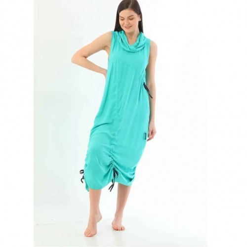 153878 TOPTAN MAVİ ELBİSE toptan bayan giyim