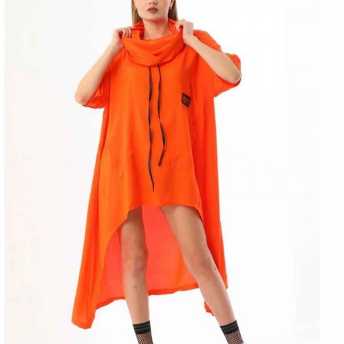 153887 TOPTAN TURUNCU ELBİSE 153887 TOPTAN TURUNCU ELBİSE toptan bayan giyim