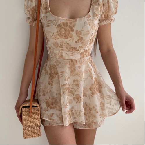 153982 TOPTAN DESENLİ ELBİSE toptan bayan giyim