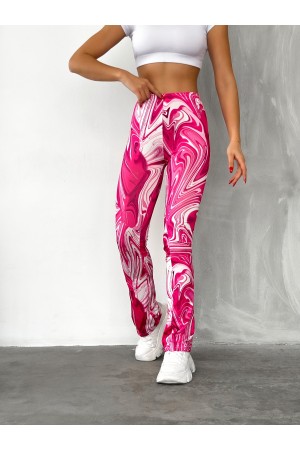 155275 patterned TROUSERS