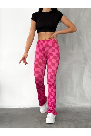 155276 patterned TROUSERS
