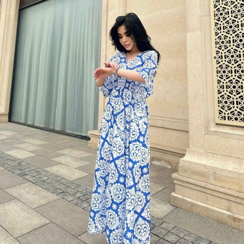 155475 TOPTAN DESENLİ ELBİSE 155475 TOPTAN DESENLİ ELBİSE toptan bayan giyim