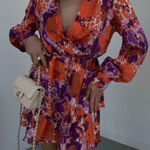 155718 TOPTAN ÇİÇEK DESENLİ ELBİSE 155718 TOPTAN ÇİÇEK DESENLİ ELBİSE toptan bayan giyim