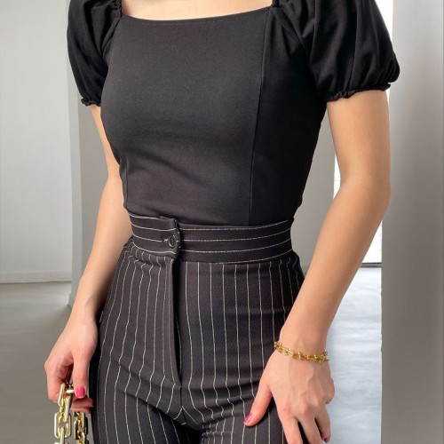 155927 TOPTAN SİYAH BLUZ toptan bayan giyim