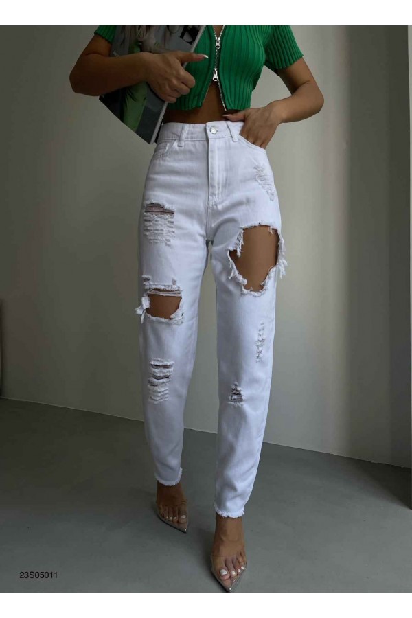 156088 white TROUSERS