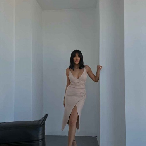 156245 TOPTAN BEJ ELBİSE 156245 TOPTAN BEJ ELBİSE toptan bayan giyim