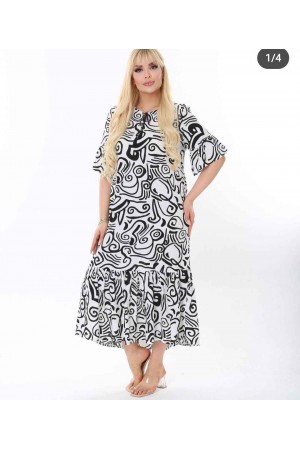 156362 patterned DRESS