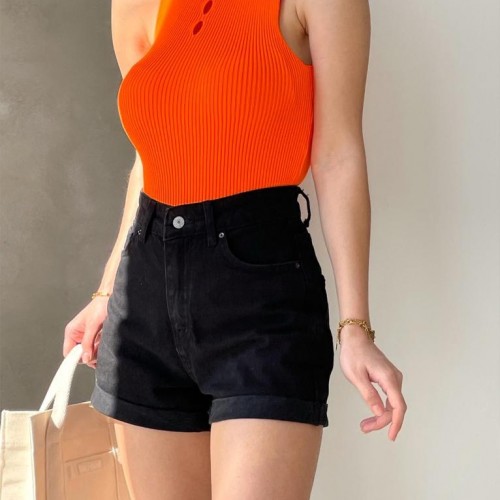 156796 TOPTAN TURUNCU BLUZ toptan bayan giyim