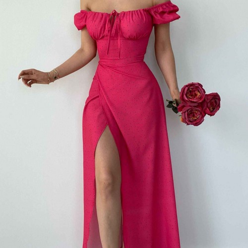 157326 TOPTAN FUŞYA ELBİSE 157326 TOPTAN FUŞYA ELBİSE toptan bayan giyim