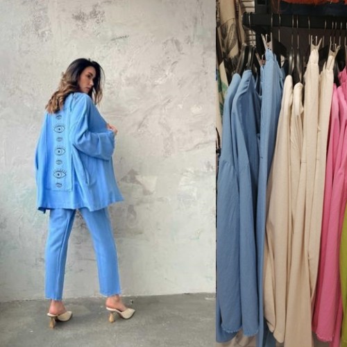 157342 TOPTAN PEMBE PANTOLON TAKIM 157342 TOPTAN PEMBE PANTOLON TAKIM toptan bayan giyim