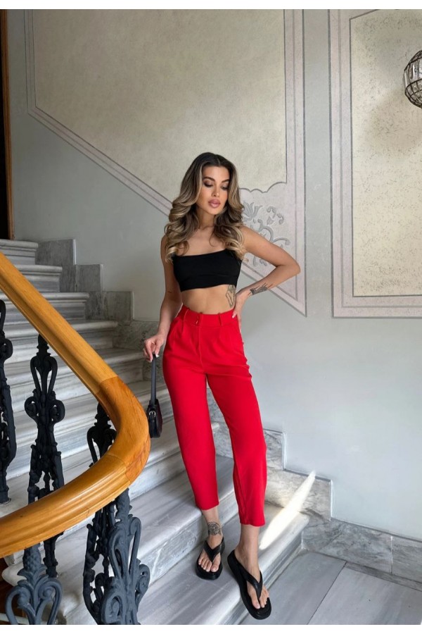 157428 red TROUSERS