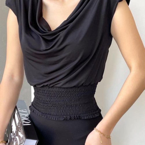 157564 TOPTAN SİYAH BLUZ 157564 TOPTAN SİYAH BLUZ toptan bayan giyim