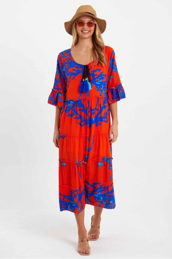 159509 patterned DRESS