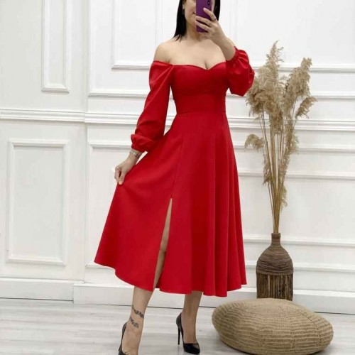 159631 TOPTAN KIRMIZI ABİYE 159631 TOPTAN KIRMIZI ABİYE toptan bayan giyim