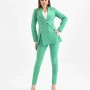 159753 TOPTAN YEŞİL PANTOLON TAKIM toptan bayan giyim