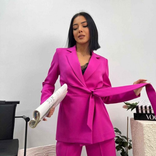 159771 TOPTAN FUŞYA PANTOLON TAKIM toptan bayan giyim