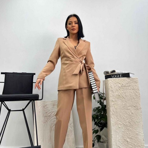 159776 TOPTAN VİZON PANTOLON TAKIM toptan bayan giyim