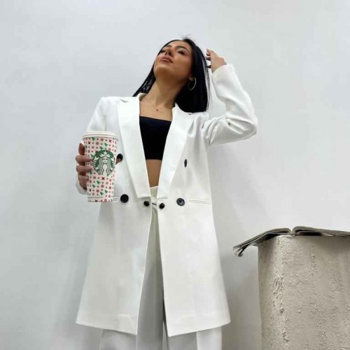 159779 TOPTAN BEYAZ PANTOLON TAKIM toptan bayan giyim